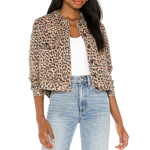 Rails Jackets & Blazers - Rails Steffi Linen Blend Lightweight Jacket Women's Sz Medium Leopard